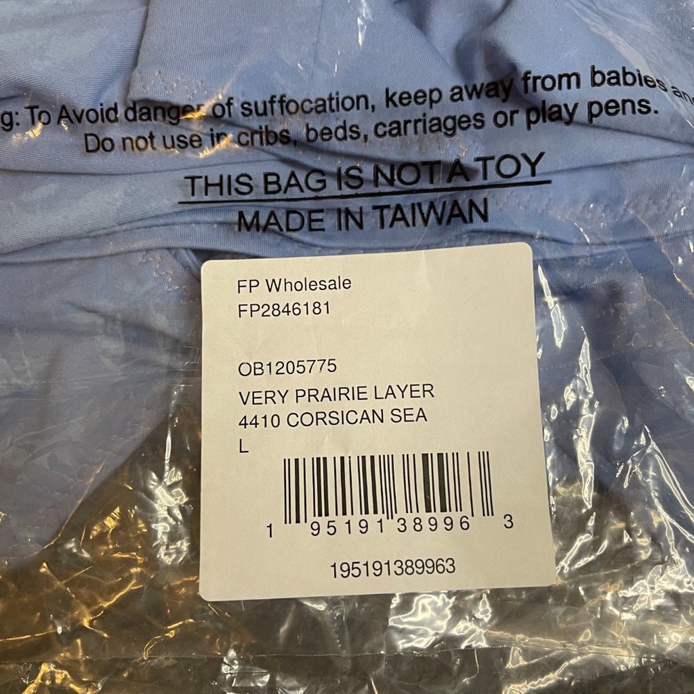 NWT Free People Very Prairie Layer in Corsican Blue - Picture 11 of 12